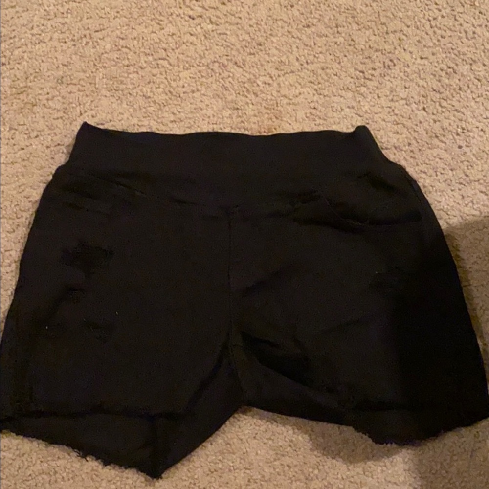 Black Maternity Jean Short